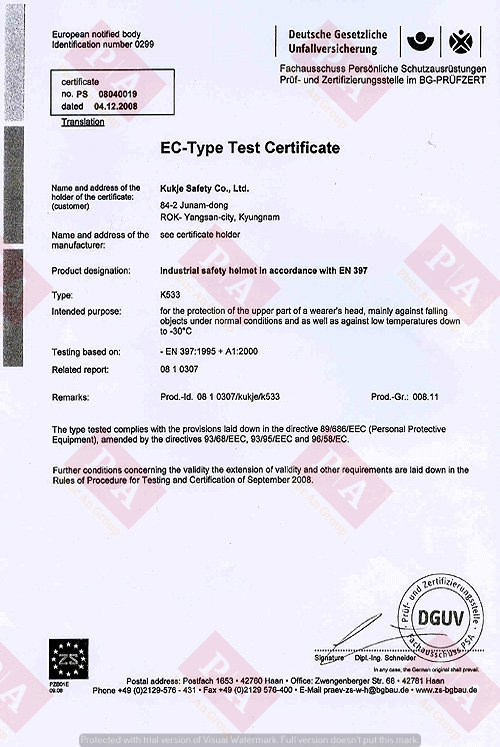 Chứng nhận đạt chuẩn CE